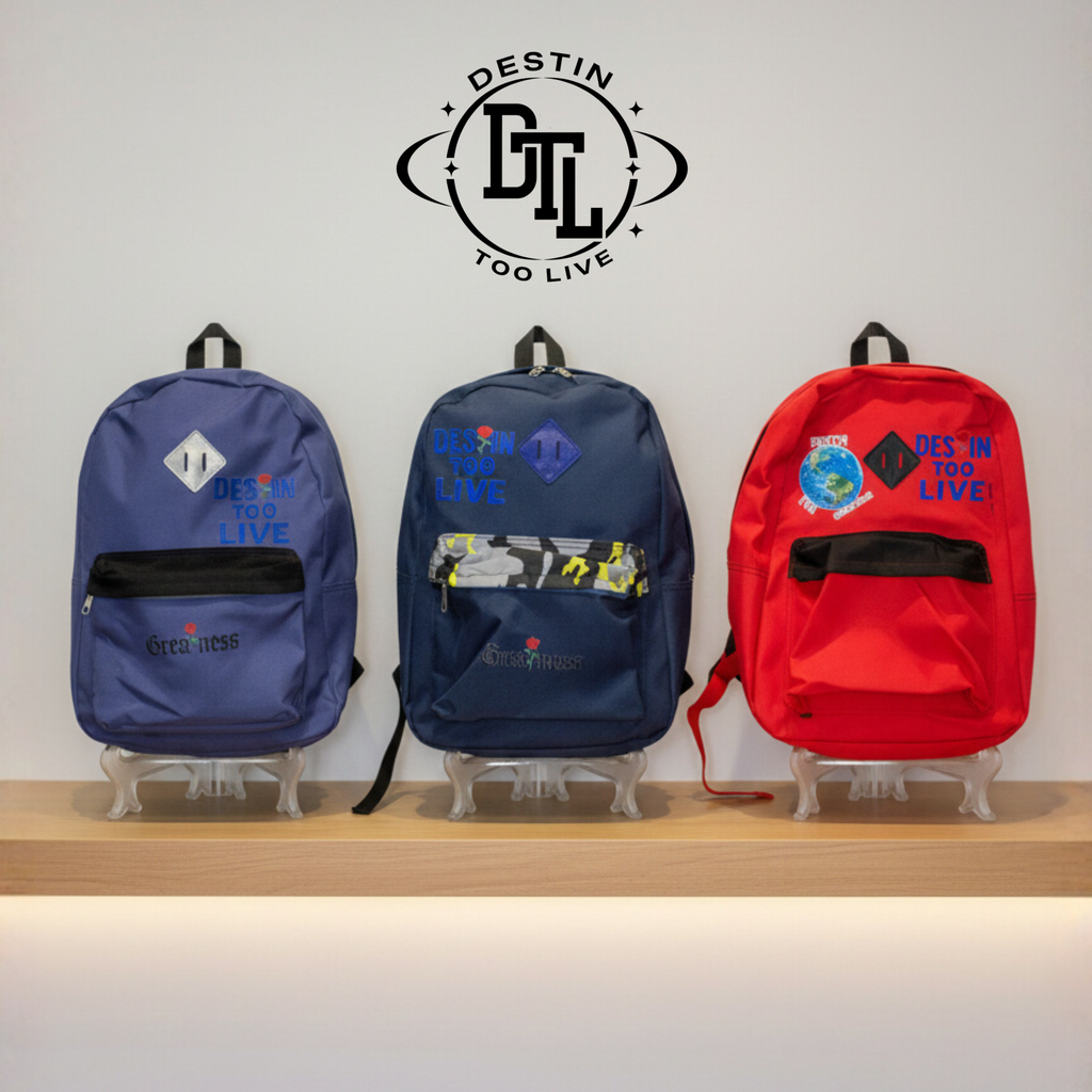 Destin For Greatness Bookbags