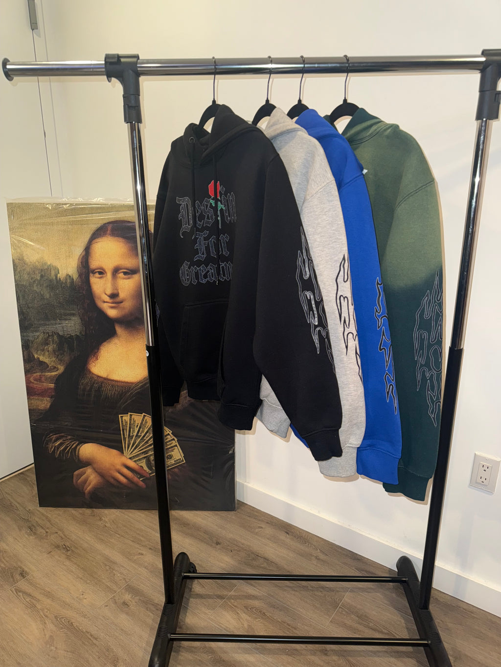 Destin For Greatness Black Flamerz Hoodie