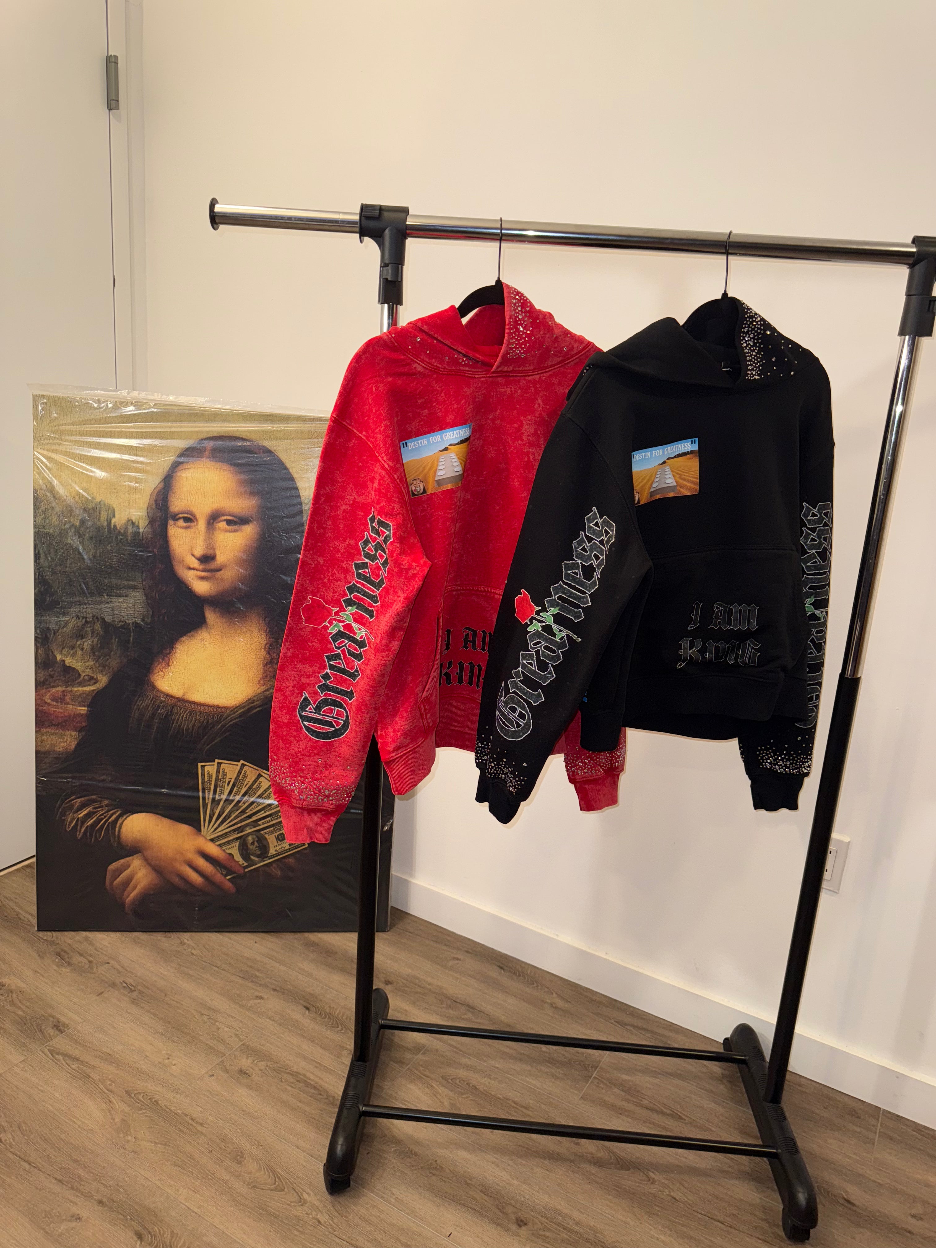 Destin for Greatness Swarovski Men Hoodies