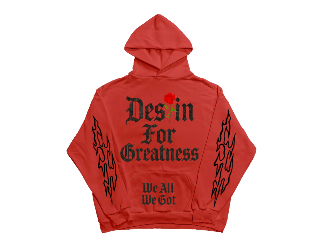 Destin For Greatness Black Flamerz Hoodie