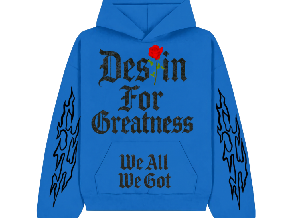 Destin For Greatness Black Flamerz Hoodie