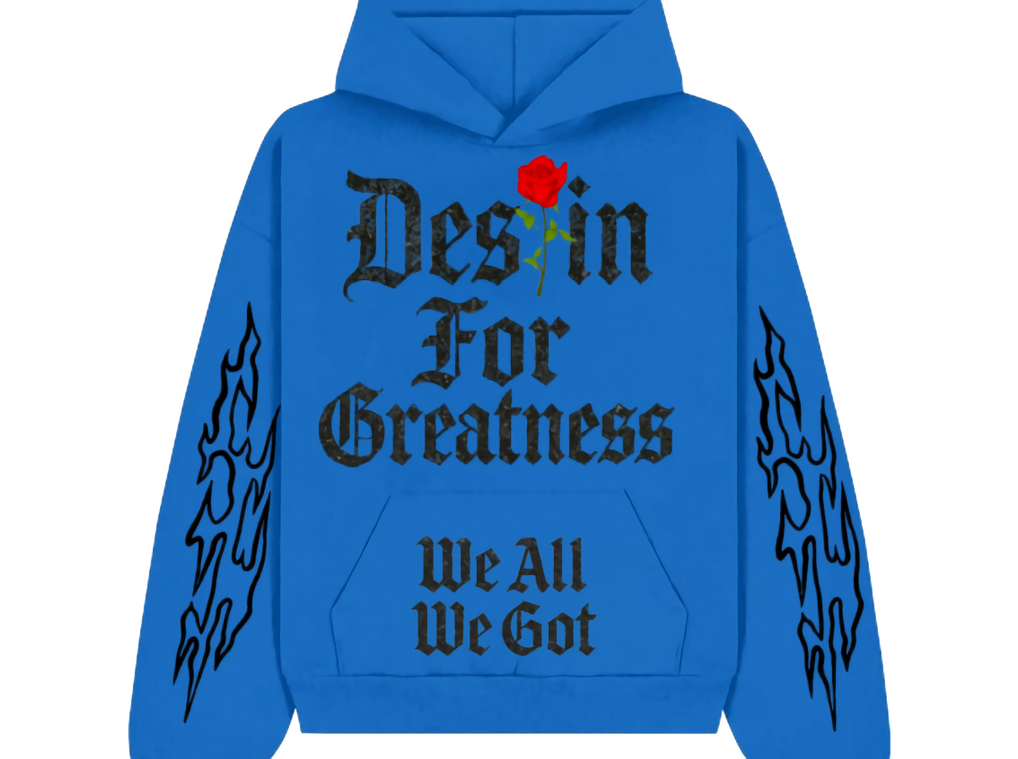 Destin For Greatness Black Flamerz Hoodie