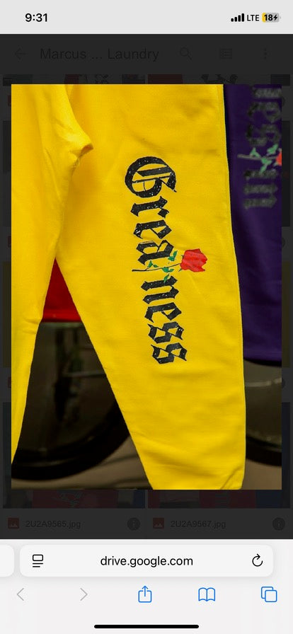 Destin For Greatness Rose Globe Joggers