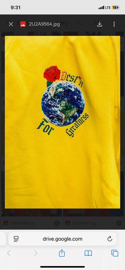 Destin For Greatness Rose Globe Joggers